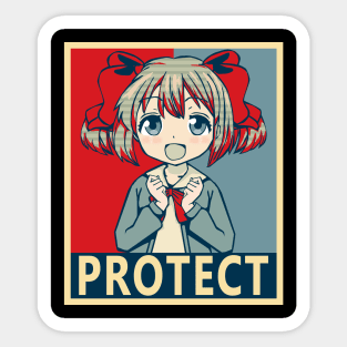 If It's for My Daughter, I'd Even Defeat a Demon Lord - Latina Protect Poster Sticker